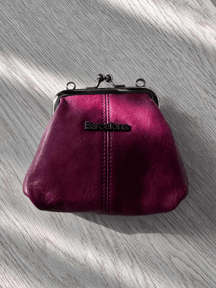 Bordo Kadın Mini Cüzdan Çanta