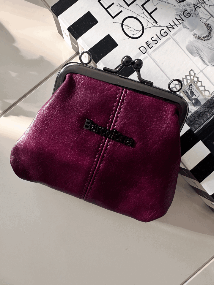 Bordo Kadın Mini Cüzdan Çanta