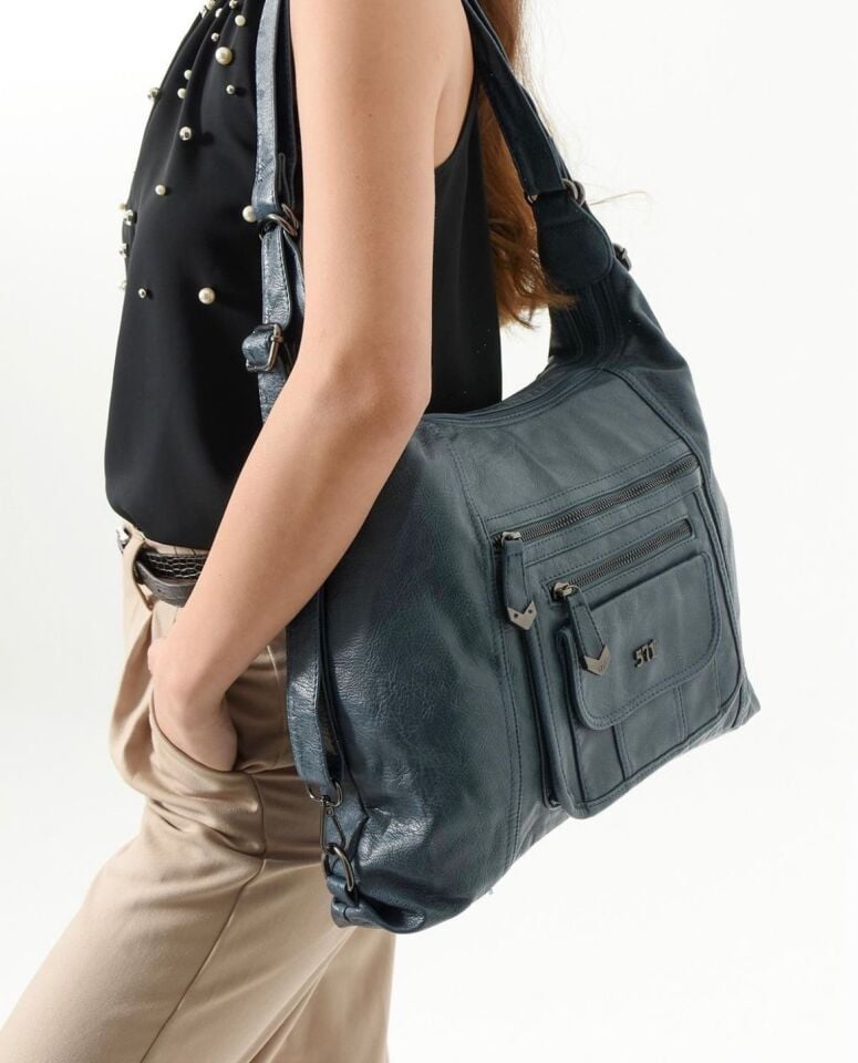 Mavi Kadın Omuz Çantası