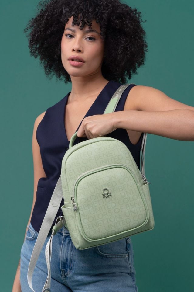 Benetton Yeşil Sırt Çantası Wr