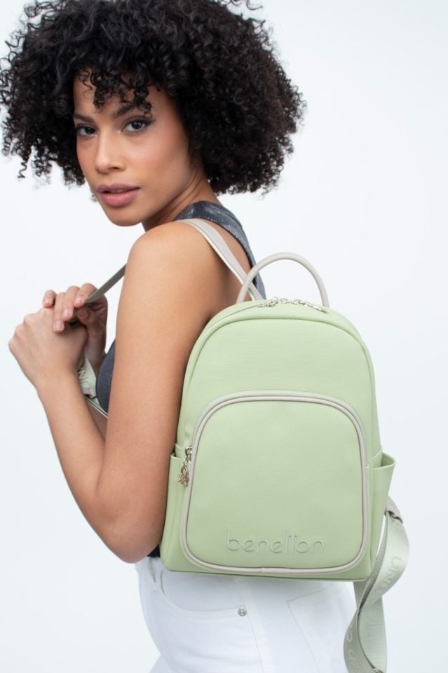 Benetton Yeşil Sırt Çantası