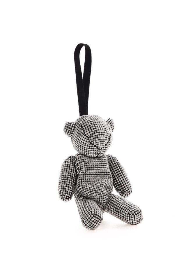 Taşlı Ayıcık Figürlü Charm Anahtarlık Çanta Aksesuarı