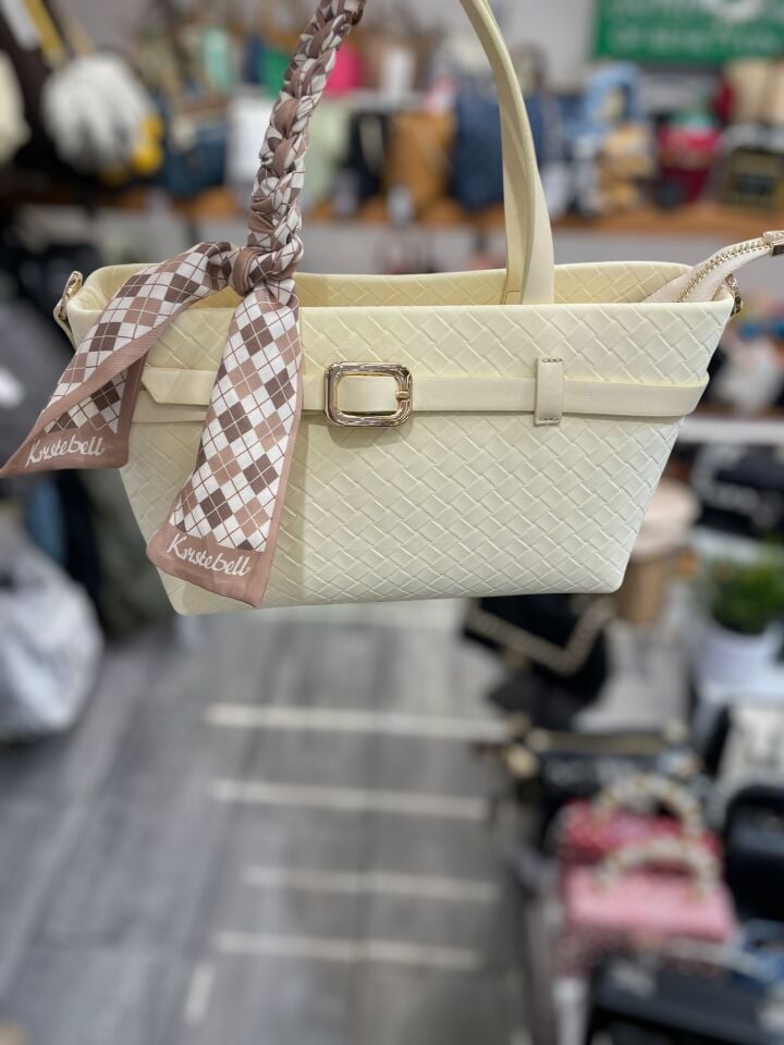 Mavi Kadın Omuz Çantası Sarı