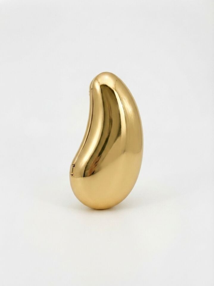 Sarı Gold Abiye Kadın Çantası