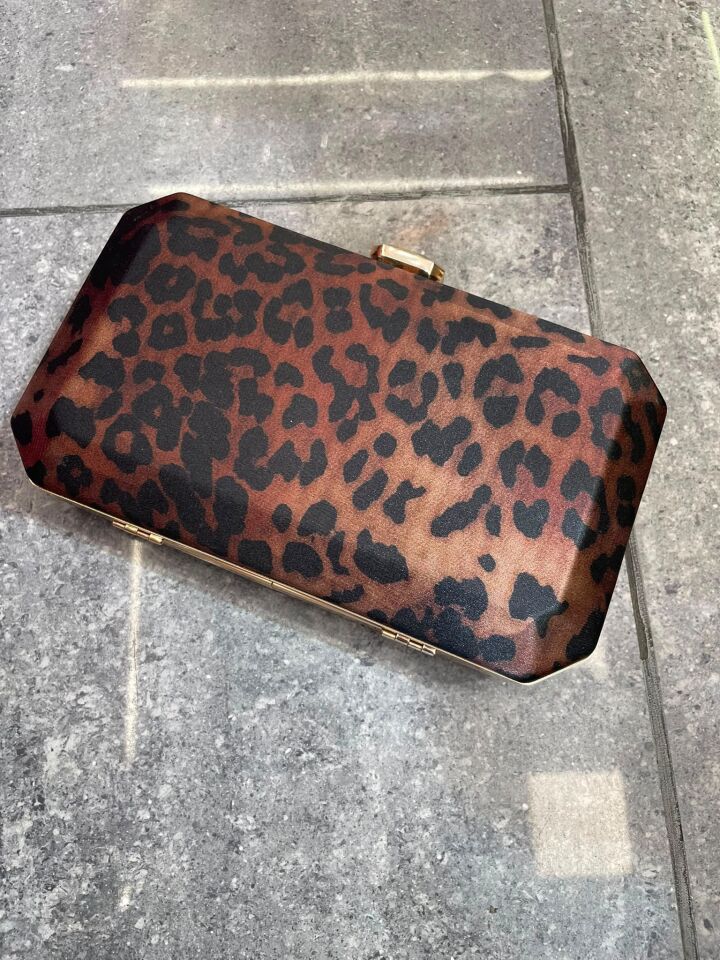 Leopar Kadın Davet Çantası