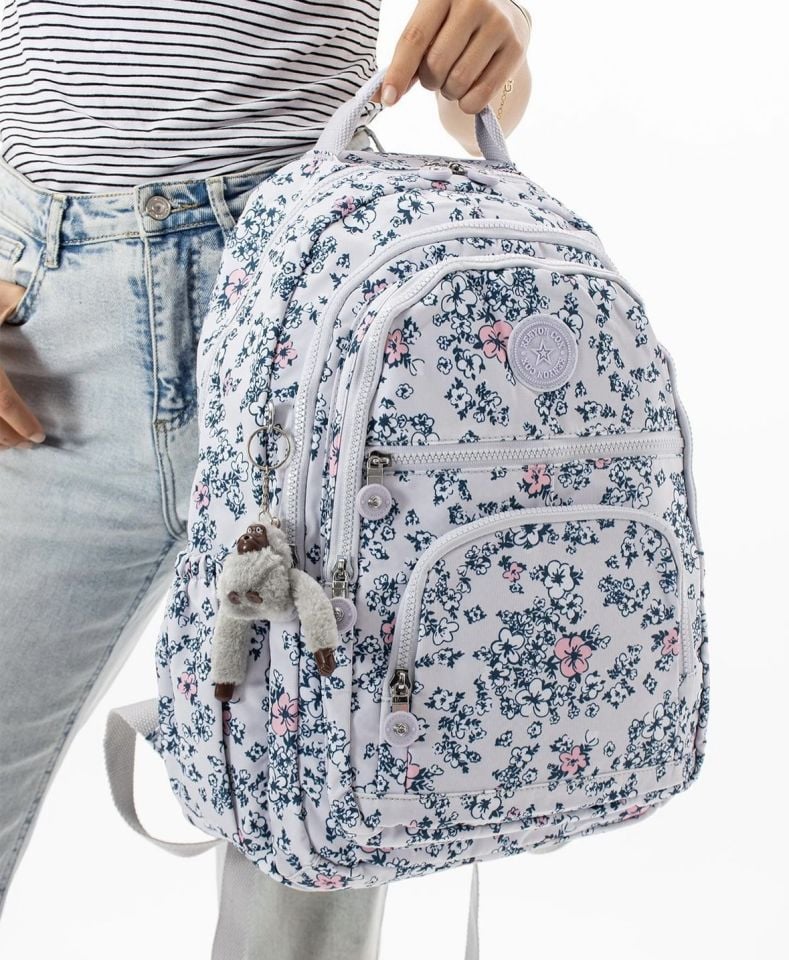 Çiçekli Okul  Sırt Çantası