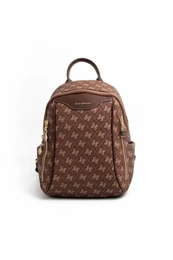 Kahverengi Monogram Kadın Sırt Çantası