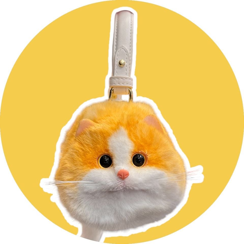 Sarı Kadın Çantası Kedi